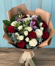 Букет цветов из:  Розы и Альстромерии в Челно-Вершины