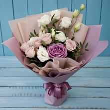 Букет цветов из:  Розы и Лизиантусы #REPLACE_PRED# Челно-Вершины