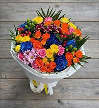 Букет цветов из:  Розы и Хризантемы в Челно-Вершины