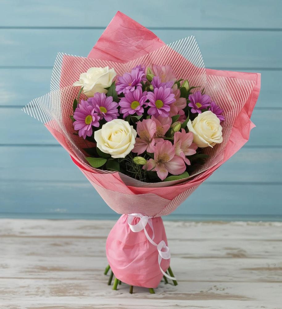 Букет цветов из: Герберы в Челно-Вершины