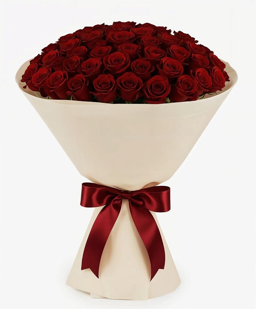 Букет 101 Бордовая роза Блэк Бакарра в Челно-Вершины