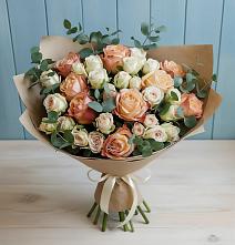 Букет цветов из:  Альстромерии и Розы в Челно-Вершины